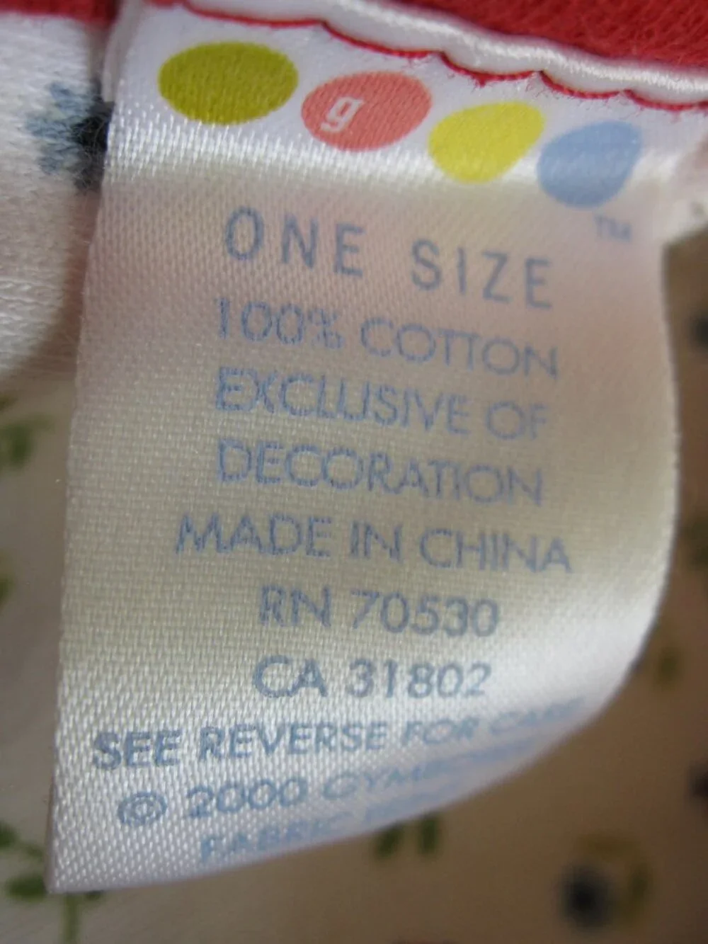 Vintage Y2K Gymboree Red Ladybug Baby Blanket • Gingham Check • Rainbow Tag